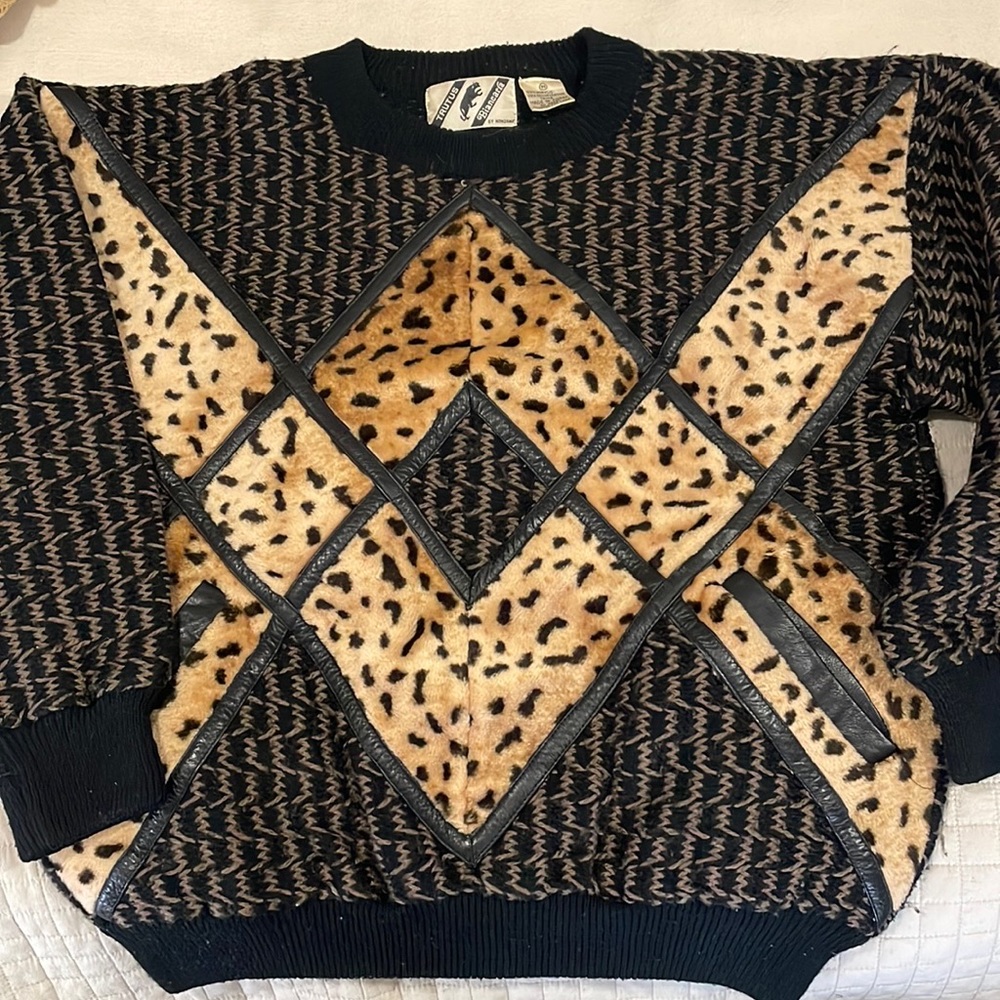 Trutus Biancarfa leopard sweater
